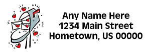 Heart Mailbox Address Labels