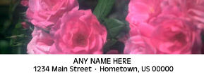 Pink Roses Personalized Photo Address Labels