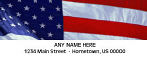 116870 - USA Flag Personalized Photo Address Labels