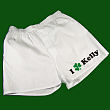 962119X - St. Patrick's Day Men's White Personalized Boxer Shorts