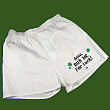 962120X - Rub Me For Luck Men's White Personalized Boxer Shorts