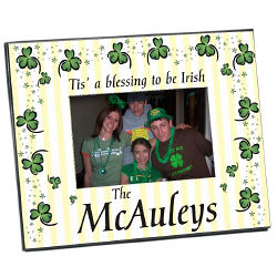 Tis' A Blessing To Be Irish Personalized Picture Frame