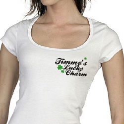 Lucky Charm Personalized Ladies Fitted T-Shirt