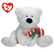 860009 - Candy Canes ©Ty Inc.Pluffies Christmas Plush Teddy Bear