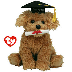 Graduation Ty Inc. "Grad" Plush Shaggy Dog