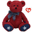 Patriotic ©Ty Inc. Classic Plush Teddy Bear 810006