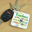 311220 - Personalized Teacher Key Chain - Change The World