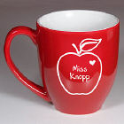 Teacher Coffee Mug - Apple of my Heart Design