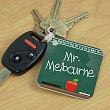 322820 - Teacher Key Chain Chalkboard Design