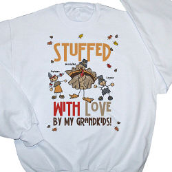 Stuffed With Love Personalized Thanksgiving Sweatshirt