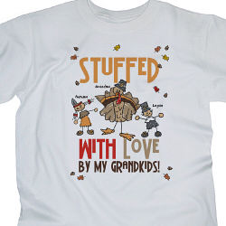 Stuffed With Love Personalized Thanksgiving T-Shirt