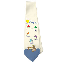 Fishing Buddies Personalized Neck Tie