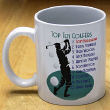 20050 - Top Ten Golfers Ceramic Coffee Mug