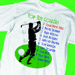 Top Ten Golfers T-Shirt