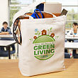 Green Living Personalized Canvas Reusable Tote Bag 821752