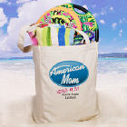 American Mom Personalized Canvas Tote Bag