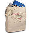 819612 - Friendship Personalized Canvas Tote Bag