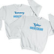 51429X - 1 of 2 Twin Personalized Youth Sweatshirt