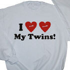 51445X - I Love My Twins Personalized Sweatshirt