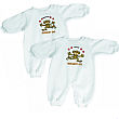 61428X - Just Monkey Around Twin Personalized Fleece Romper
