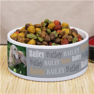 Personalized Photo Pet Food Bowl | Photo Pet Gifts