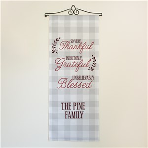 Personalized So Very Thankful Wall Hanging