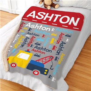 Personalized Blankets | Truck Decor For Kids