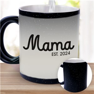 Personalized Mama Established Color Changing Mug