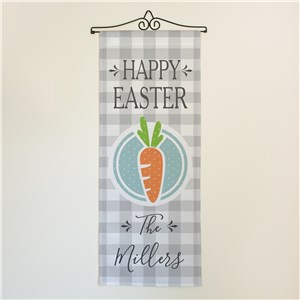 Personalized Happy Easter Carrot Wall Hanging U15771111