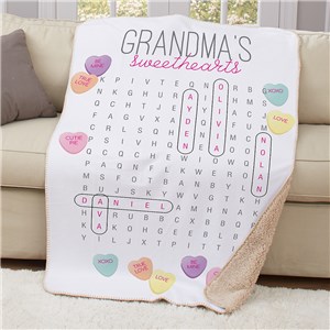 Personalized Blankets | Word Search Blanket