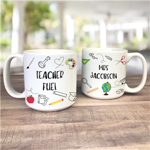 Personalized 20 Oz. Teacher Coffee Mug with Custom Text