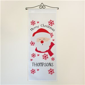Personalized Merry Christmas Banner With Holiday Characters