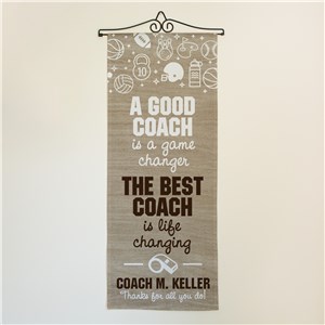 Personalized The Best Coach is Life Changing Wall Hanging U22061111