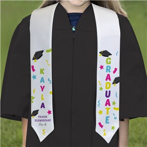 Personalized Grad Hat Youth Graduation Stole U22397151Y