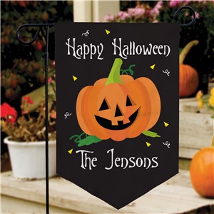 Personalized Happy Halloween Pennant Garden Flag U2486161X