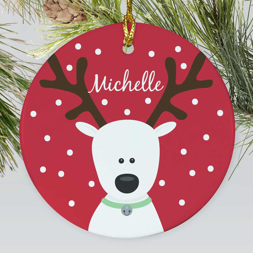 Personalized Reindeer Ornament GiftsForYouNow