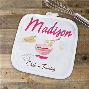 Personalized Chef In Training Pot Holder