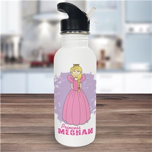 Personalized Princess Water Bottle U366020