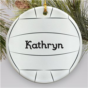 Volleyball Personalized Ceramic Ornament | Personalized Volleyball Ornament