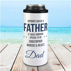 Personalized Anybody Can Be A Dad Slim Can Cooler U7848162