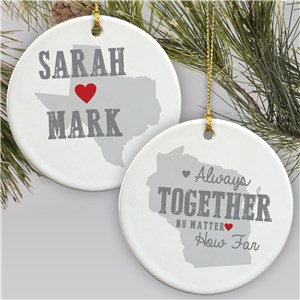 Personalized Relationship Ornament | Personalized Couples Ornament