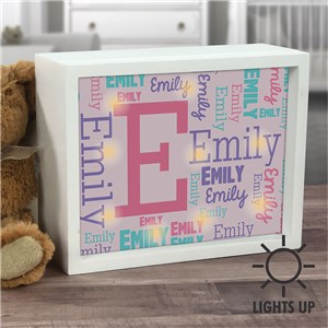 Lighted Shadow Box | Personalized Name Sign