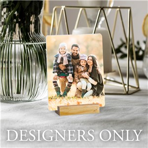 Photo Upload DESIGNERS ONLY Vertical Acrylic Table Top Sign