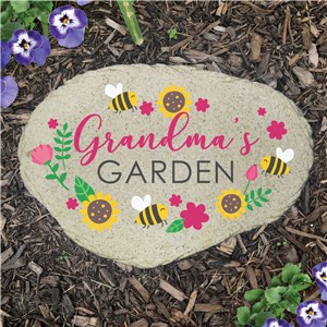 Personalized Bees and Sunflowers Flat Garden Stone UV1769915X