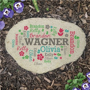 Personalized Spring Time Word Art Flat Garden Stone UV1770215