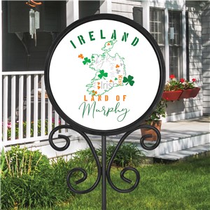 Ireland Custom Word Art Garden Sign Magnet