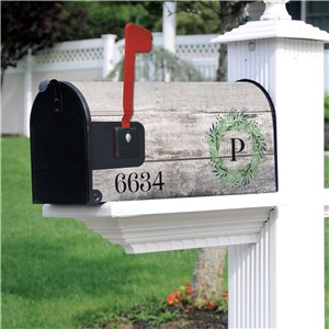 Personalized Magnetic Mailbox Cover With Family Initial