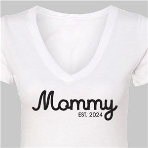 Personalized Mama Established Women's V-Neck