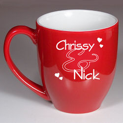 Couples Personalized Two-Toned Coffee Mug