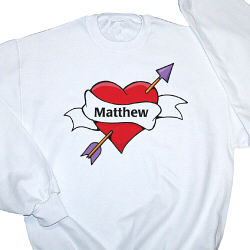 All Heart Personalized Adult Sweatshirt